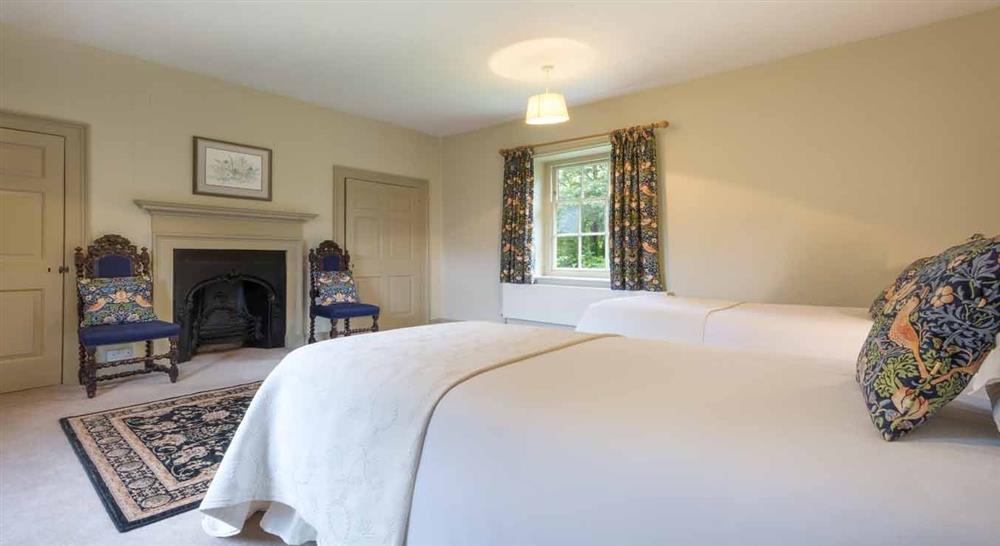 The twin bedroom at Carpenters Cottage in Bury St. Edmunds, Suffolk