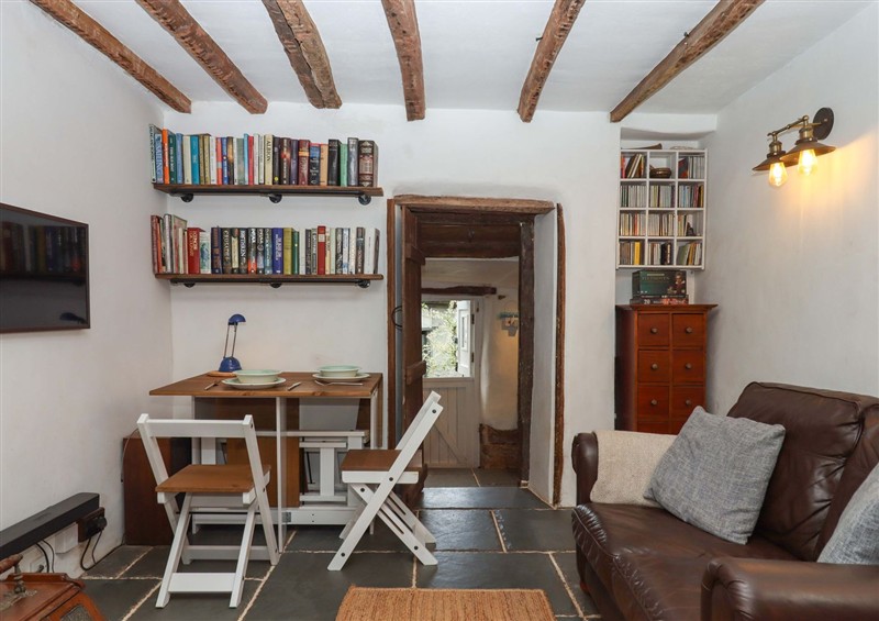 The living area at Carpenters Cottage, Hatherleigh