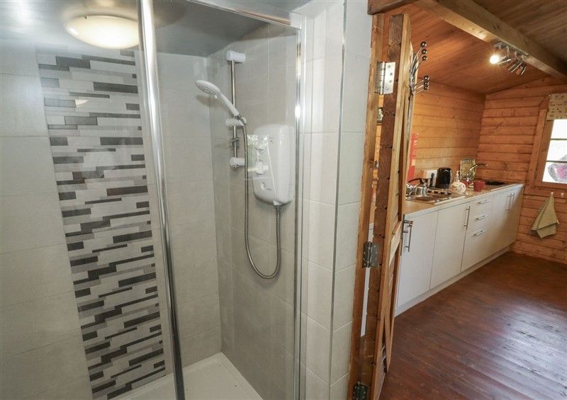 This is the bathroom at Carps Well Lodge, Hatton near Shrewley