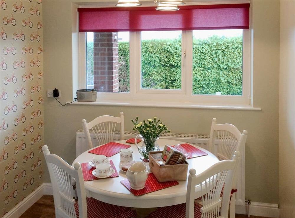 Charming dining area at Carr House in Cayton, Scarborough, N.Yorks., North Yorkshire