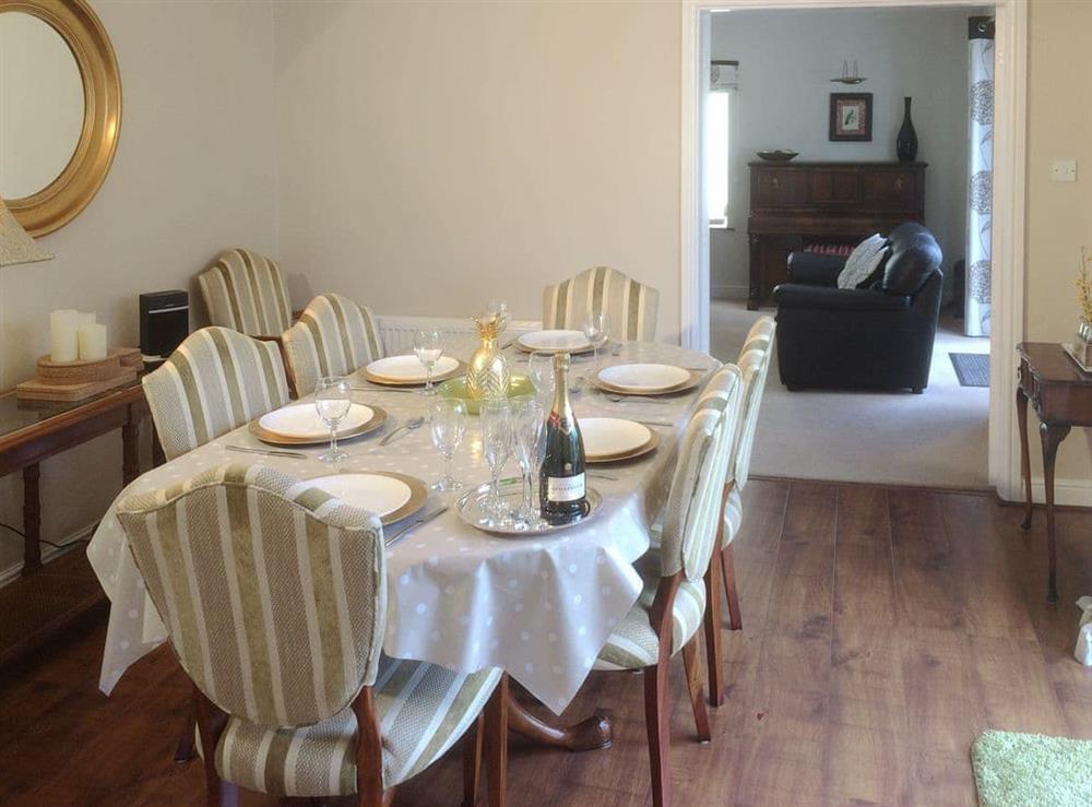 Ideal dining room at Carr House in Cayton, Scarborough, N.Yorks., North Yorkshire