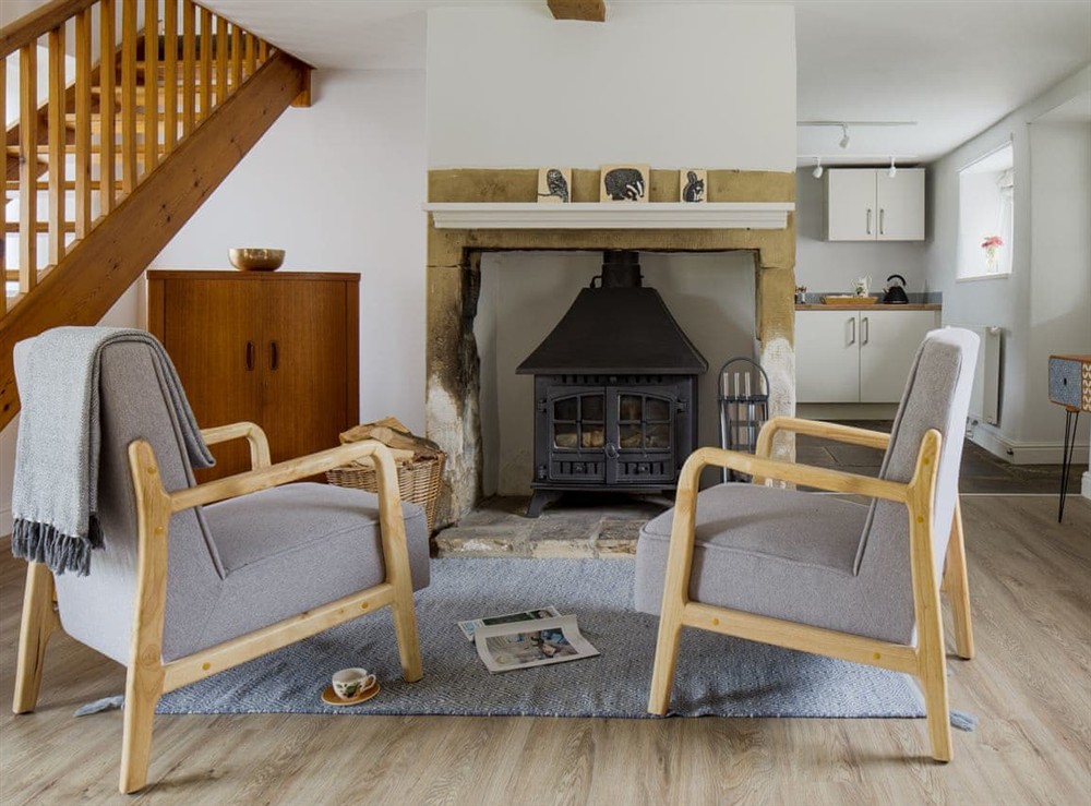 Living area at Carr House in Harewood, near Leeds, West Yorkshire