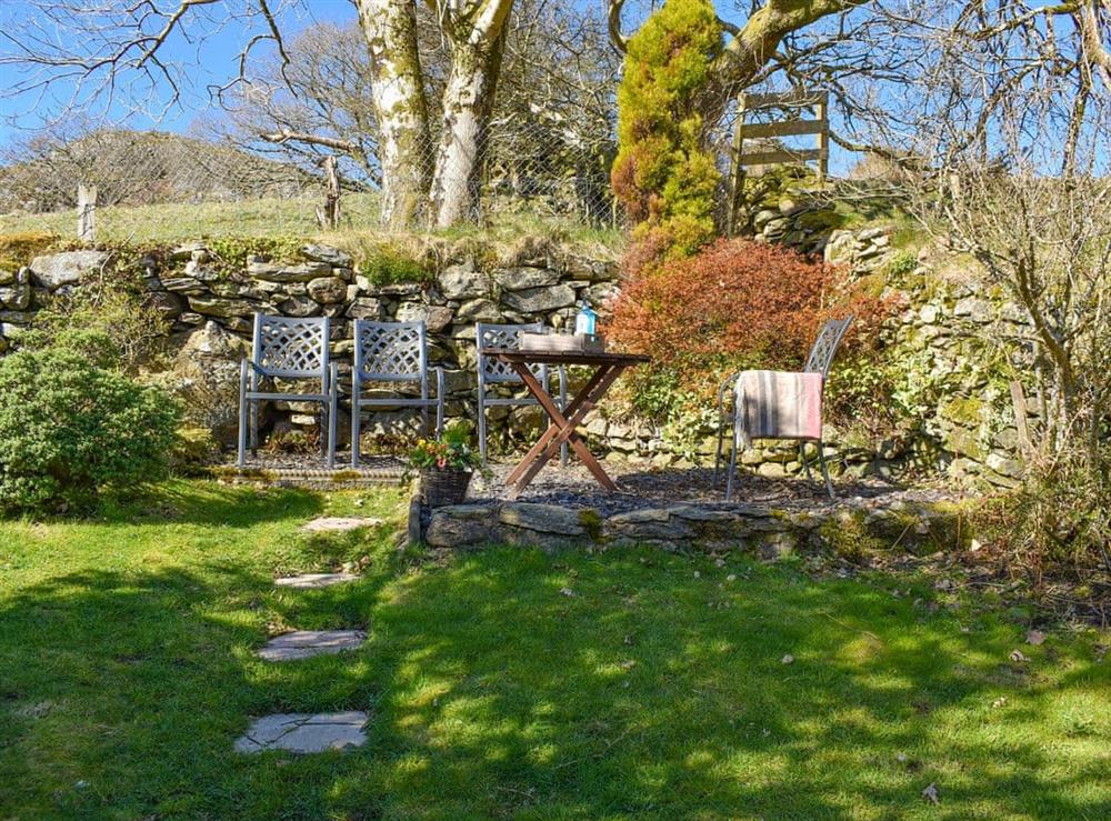 Garden at Carreg Gleision in Manod, near Blaenau Ffestiniog , Gwynedd