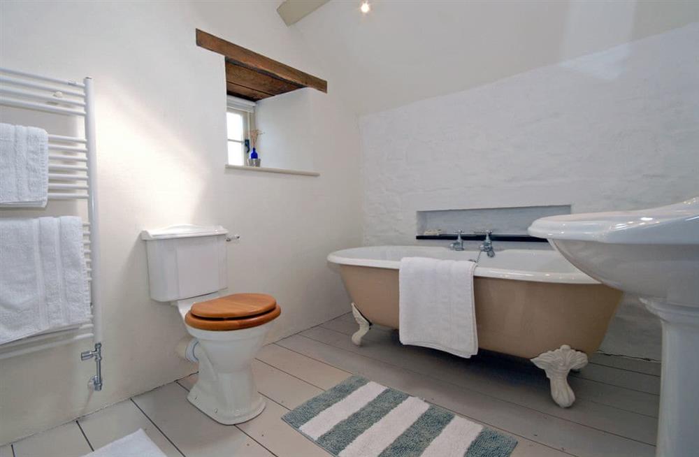 This is the bathroom at Carreg Wen in Solva, Pembrokeshire, Dyfed