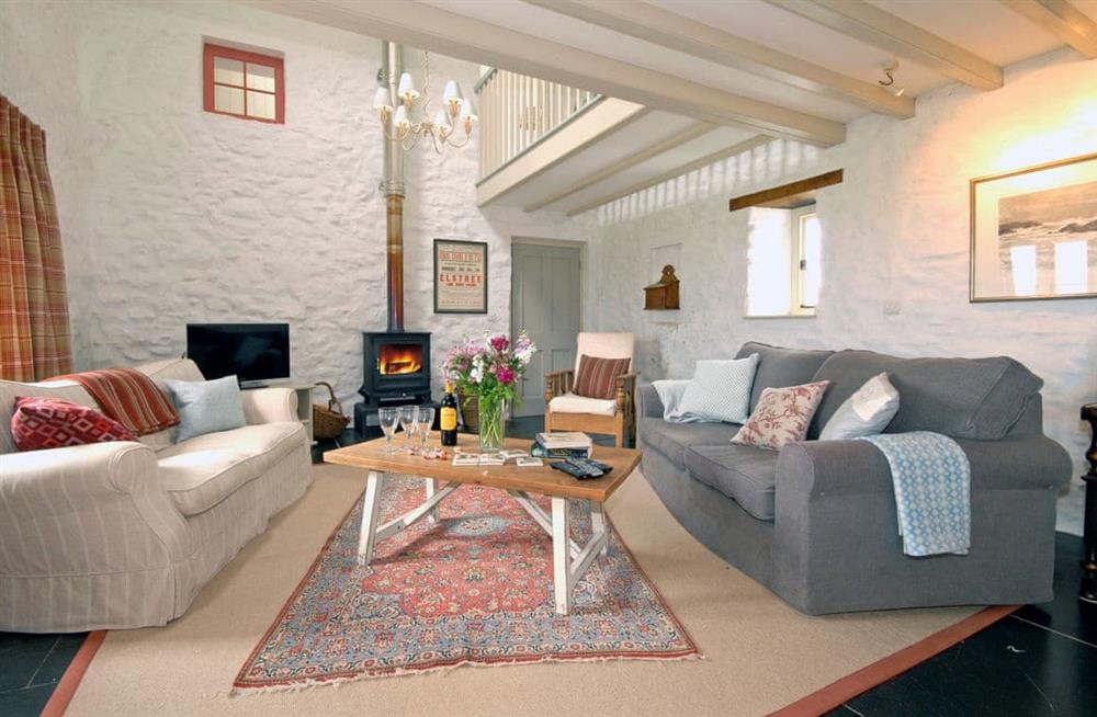 This is the living room at Carreg Wen in Solva, Pembrokeshire, Dyfed