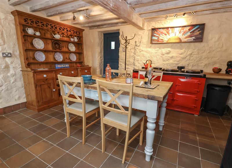 The kitchen at Carrey Y Big Cottage, Selattyn near Oswestry