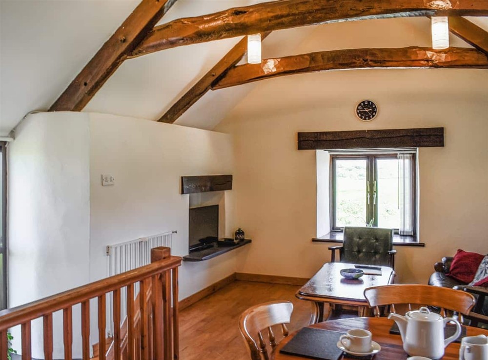 Living area at Carriage House in St Eval, near Wadebridge, Cornwall