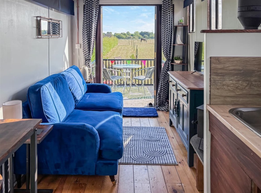 Open plan living space at Carriage Lorry in Birchington, Kent