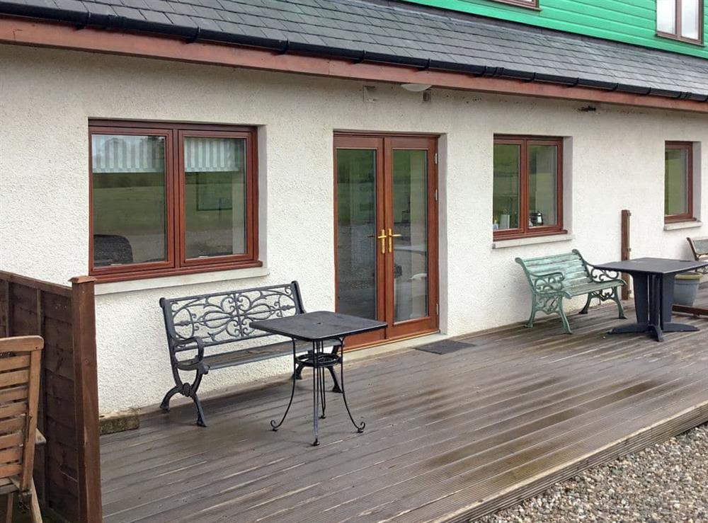 Decking at Carribber Beech in Near Linlithgow, West Lothian