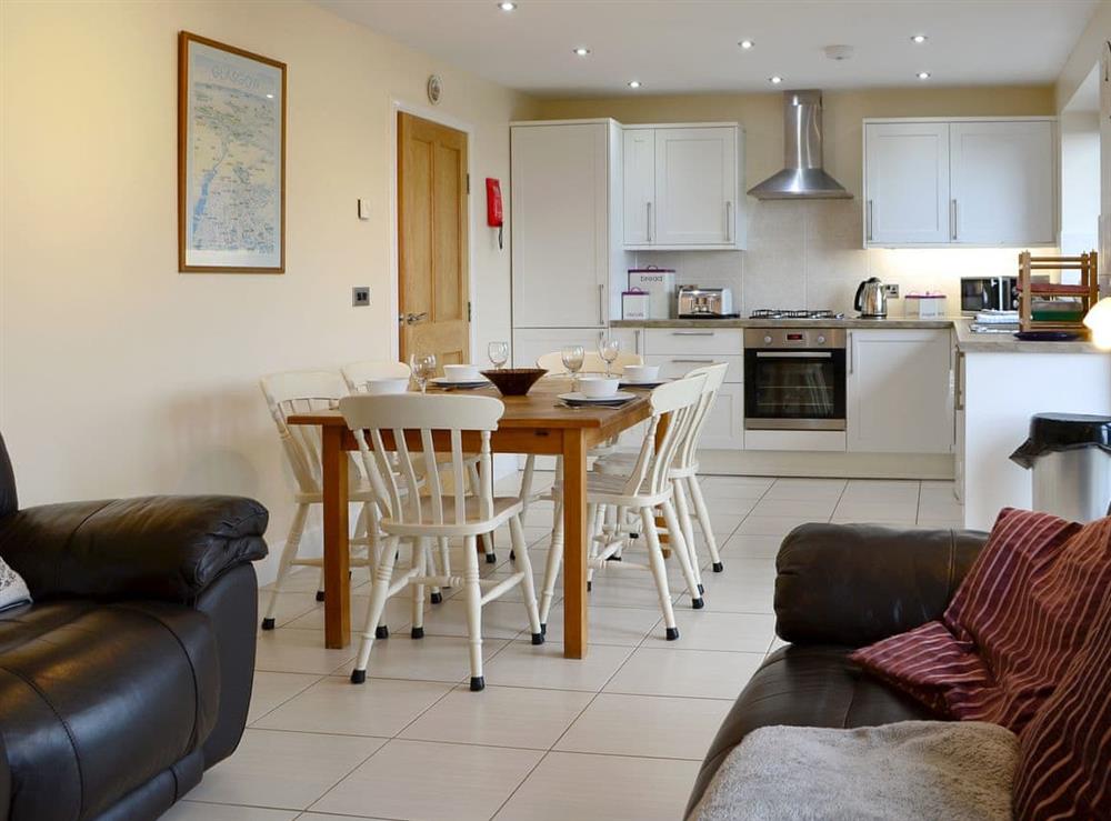 Well equipped kitchen/ dining area at Carribber Beech in Near Linlithgow, West Lothian