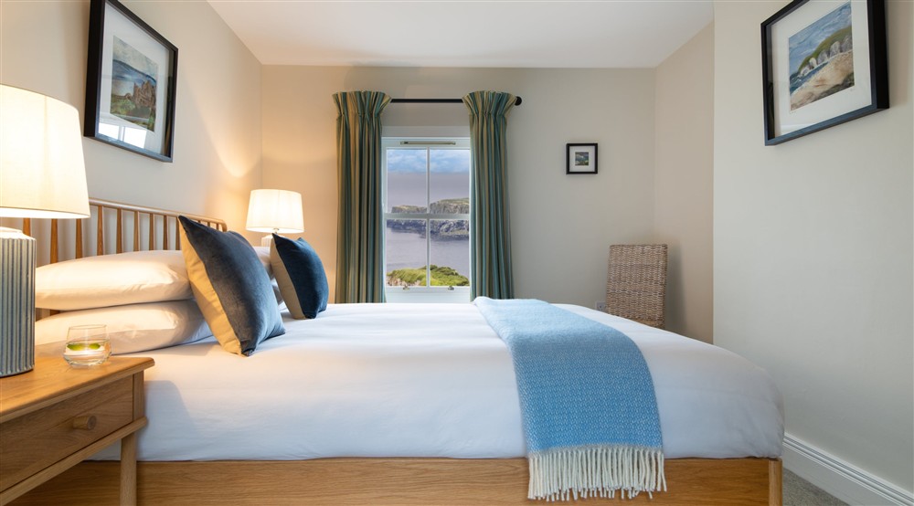Bedroom, Carrick-a-Rede Cottage, Northern Ireland at Carrick-a-rede Cottage in Ballycastle, County Antrim
