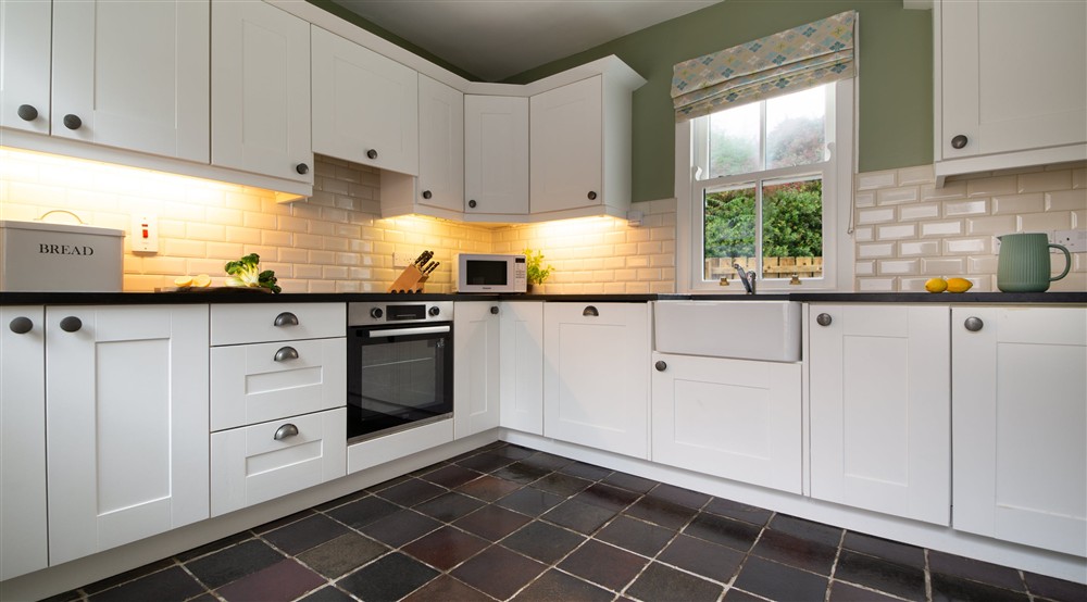 Kitchen, Carrick-a-Rede Cottage, Northern Ireland at Carrick-a-rede Cottage in Ballycastle, County Antrim