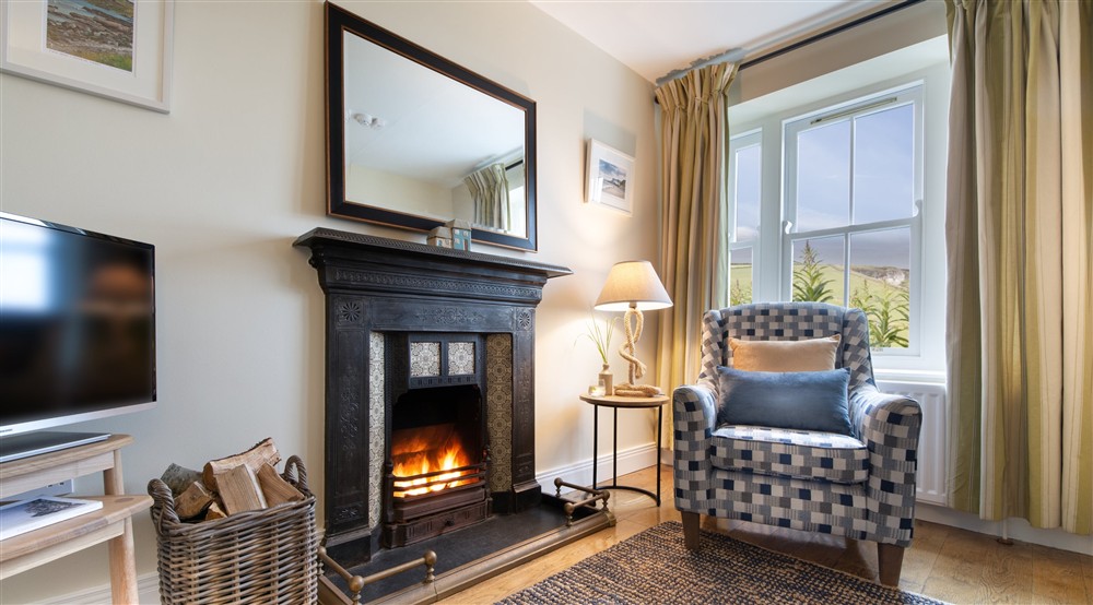 Living Room, Carrick-a-Rede Cottage, Northern Ireland at Carrick-a-rede Cottage in Ballycastle, County Antrim