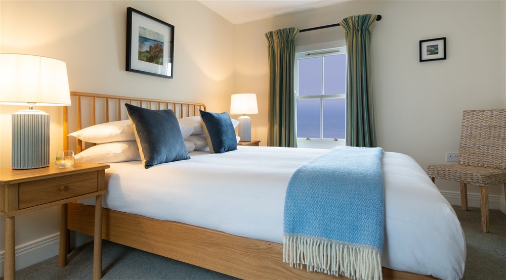 The double bedroom at Carrick-a-rede Cottage in Ballycastle, County Antrim