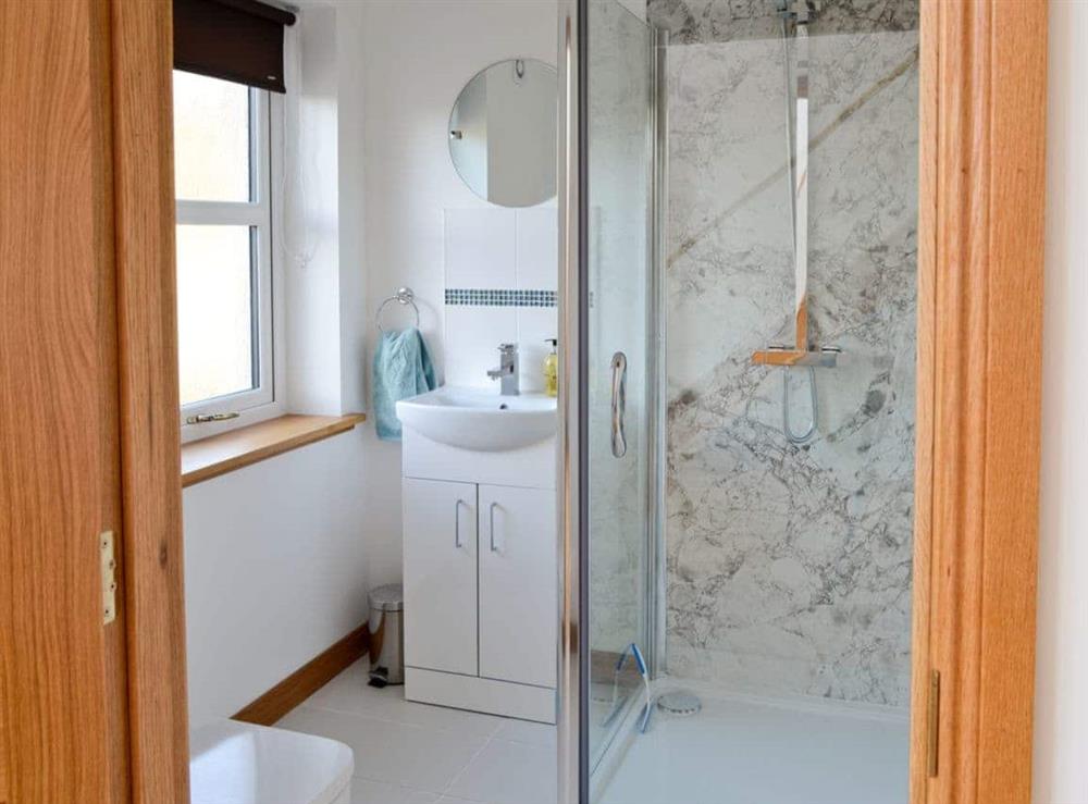 Shower room at Carron House in Slumbay, near Lochcarron, Ross-Shire
