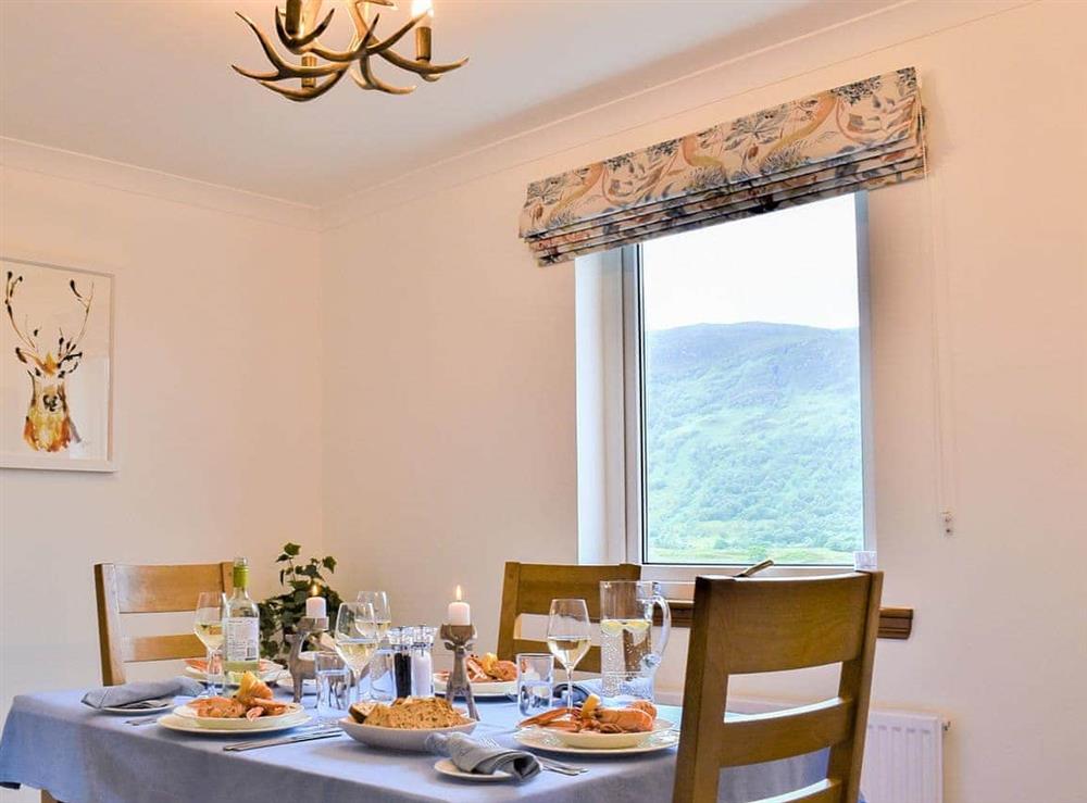 Dining room at Carron View in Lochcarron, Ross-Shire