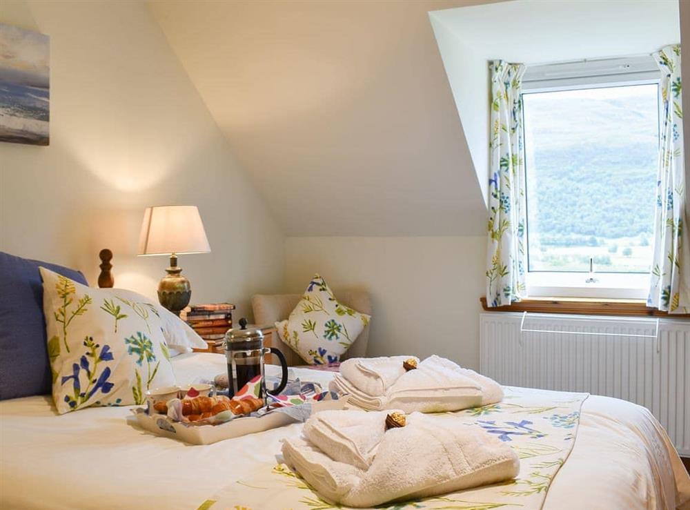 Double bedroom at Carron View in Lochcarron, Ross-Shire