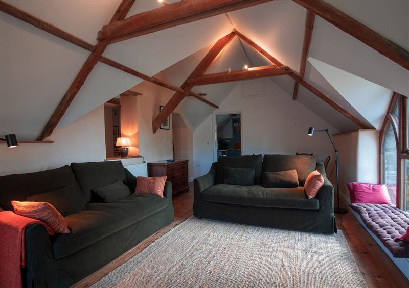 This is the living room at Carrows Stable, Morwenstow