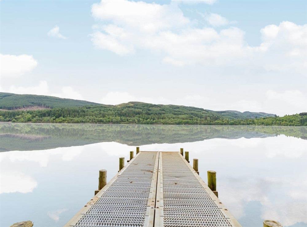 Enjoy a spot of fishing from the private jetty at Carsaig in Brig o’Turk, near Callander, Perthshire