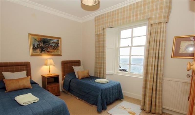 One of the bedrooms at Carsaig House, Bunessan
