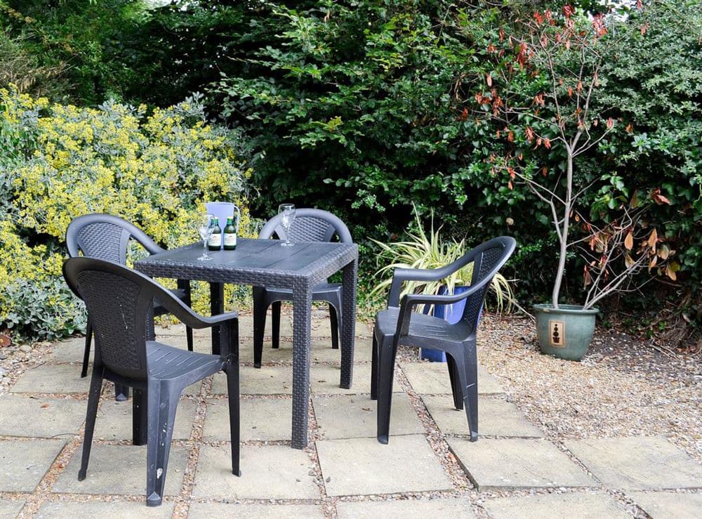Relax on the paved patio at Cartref in Llysfaen Village, near Old Colwyn, Clwyd