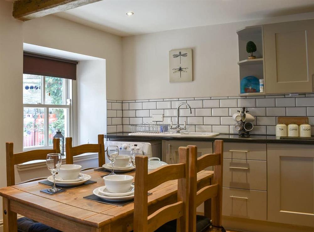 Dining Area at Cartwheel Cottage in Hawes, North Yorkshire