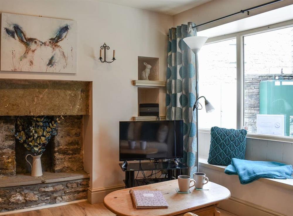 Living area at Cartwheel Cottage in Hawes, North Yorkshire