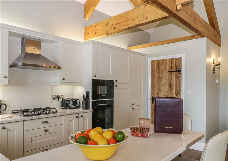 This is the kitchen at Cartwheel Cottage, Whitby