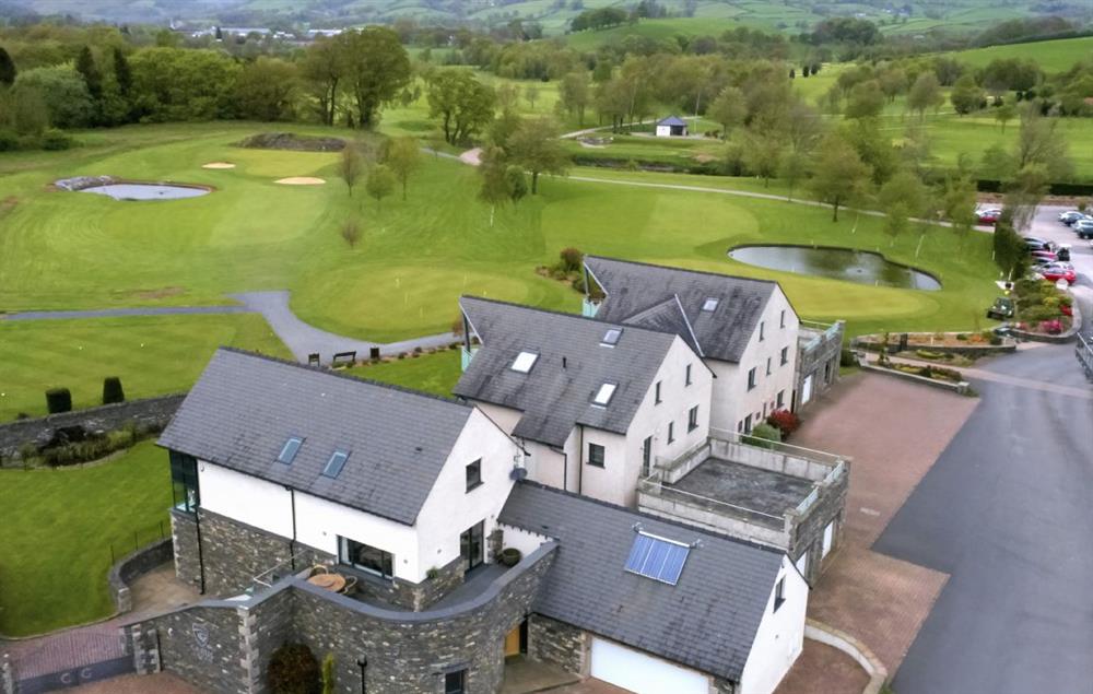 Carus House is adjacent to the main entrance of Carus Green Golf Club at Carus House, Burneside