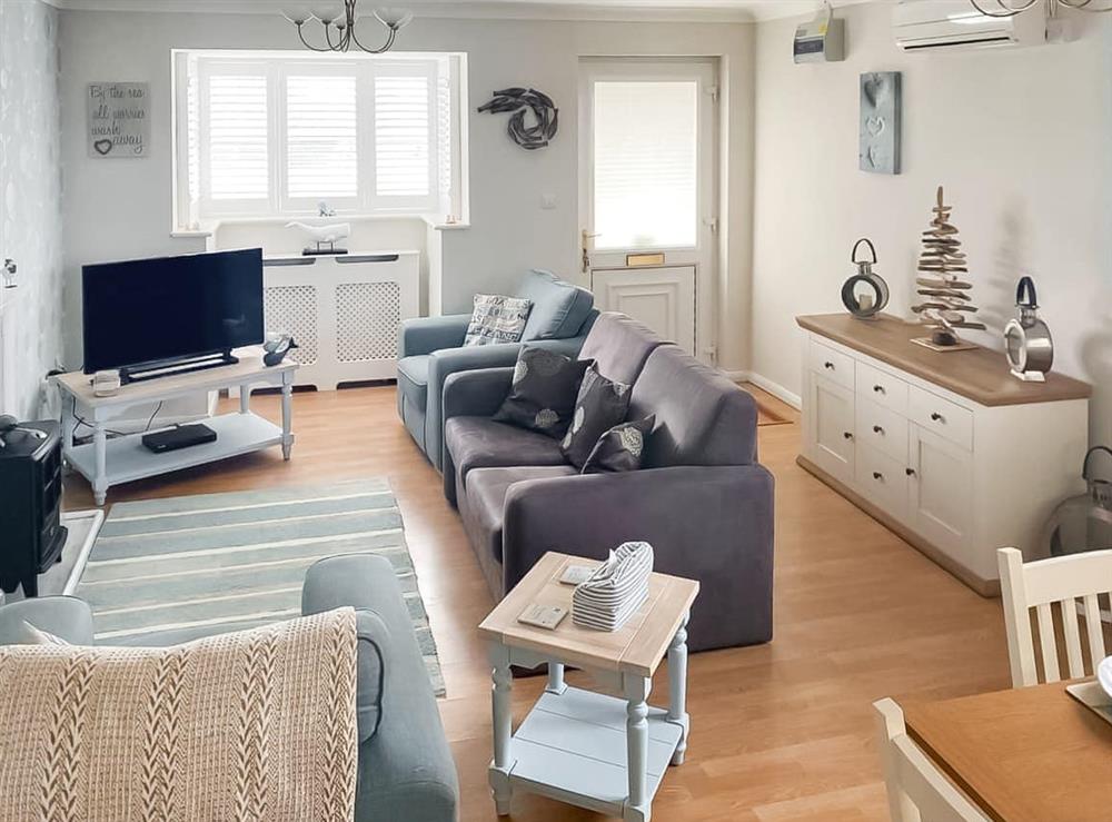 Open plan living space at Casa Del Mar in Walcott, Norfolk