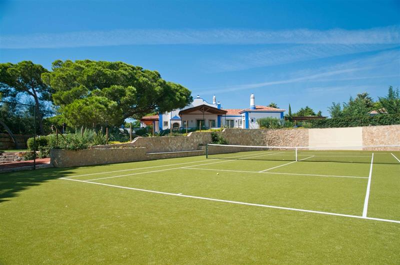 Tennis court at Casa do Sol, Central Algarve, Portugal