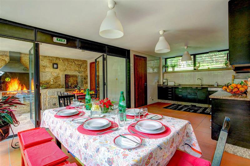 Dining room at Casa dos Fernandos, Braga area, Portugal