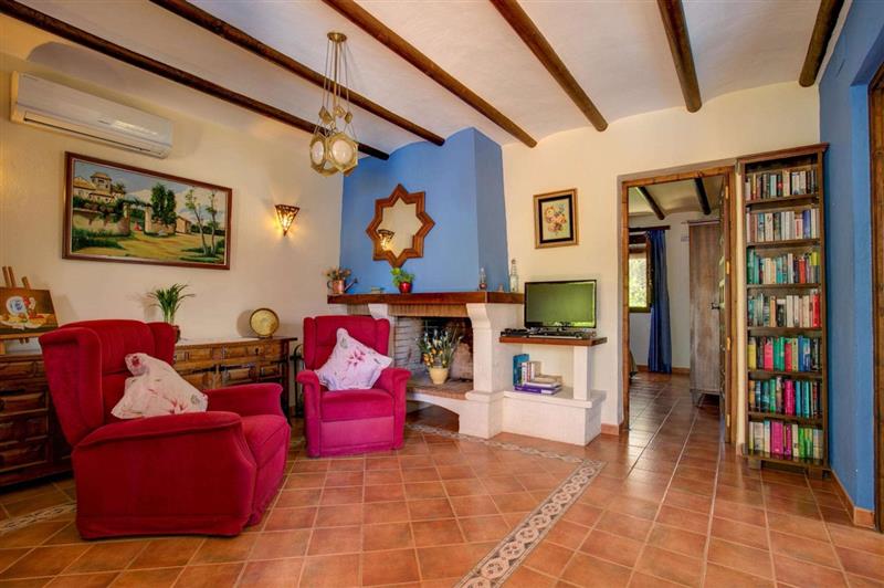 Living room at Casa Encantadora, Alpujarras (Granada), Spain