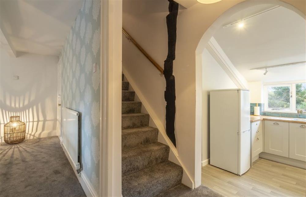 Ground floor: Stairs to first floor at Casamaria, Wells-next-the-Sea