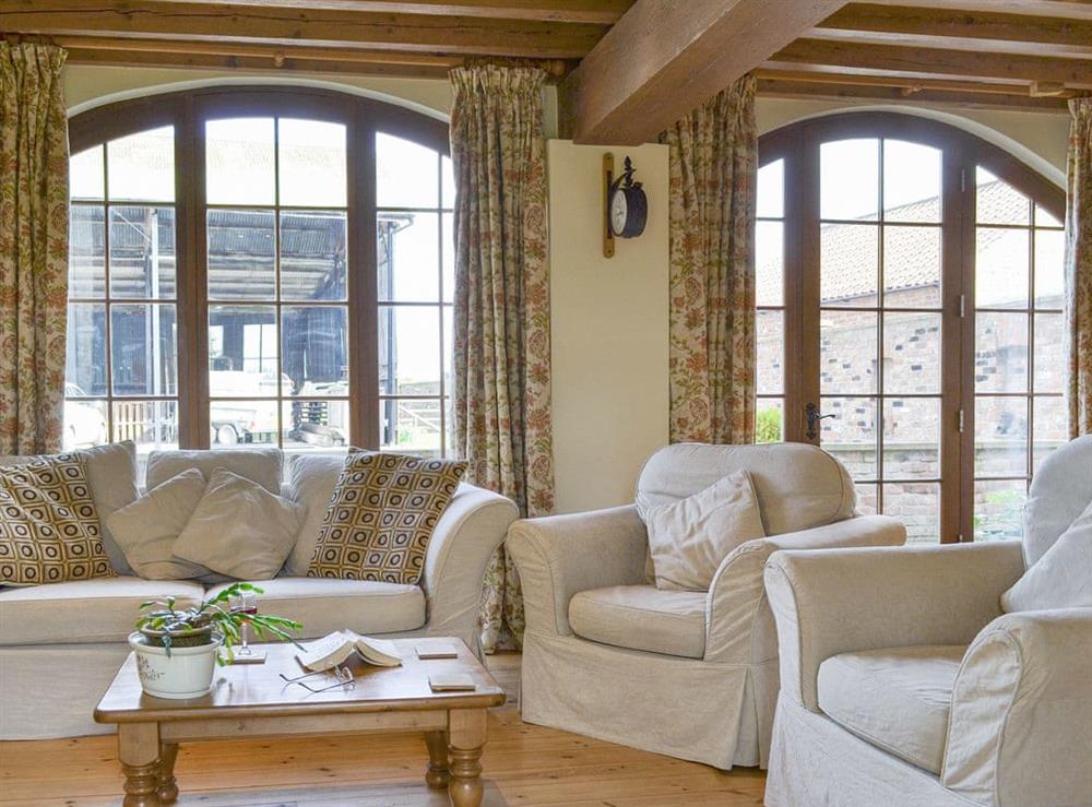 Characterful living area at Cass Lodge in York, North Yorkshire