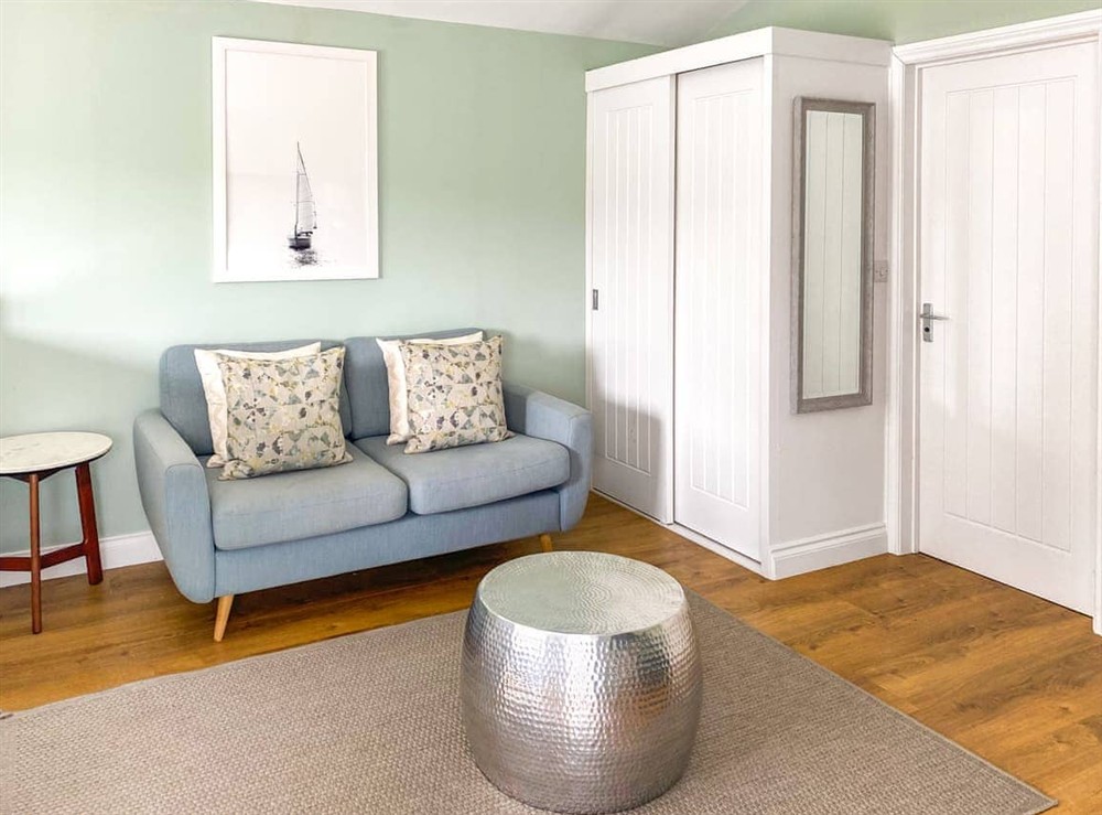 Living area at Castaway in St Maws, near Falmouth, Cornwall
