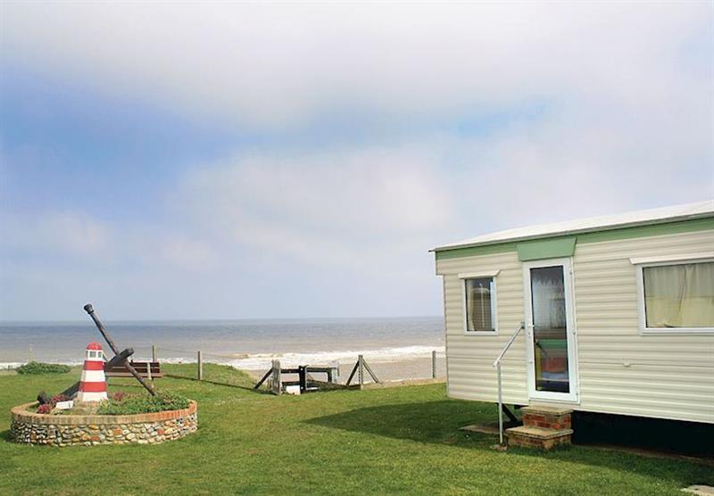 Sea view from the park at Castaways in Norfolk, East of England