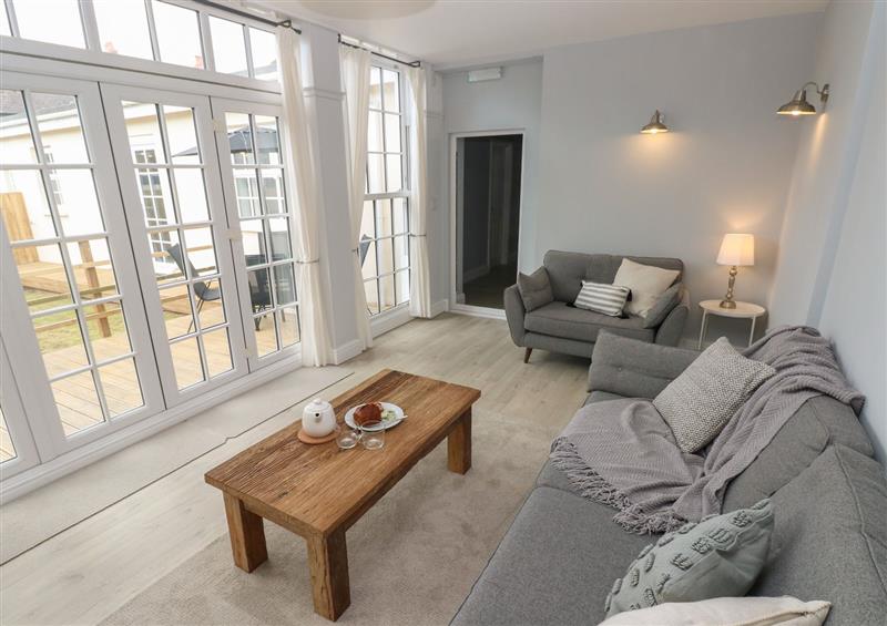The living area at Castle at The Hideaway, Tenby