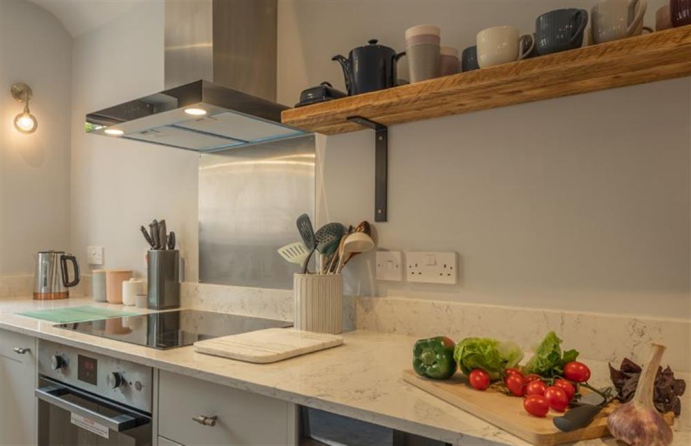Ground floor: Fitted well-equipped kitchen at Castle Bungalow, Thornham near Hunstanton