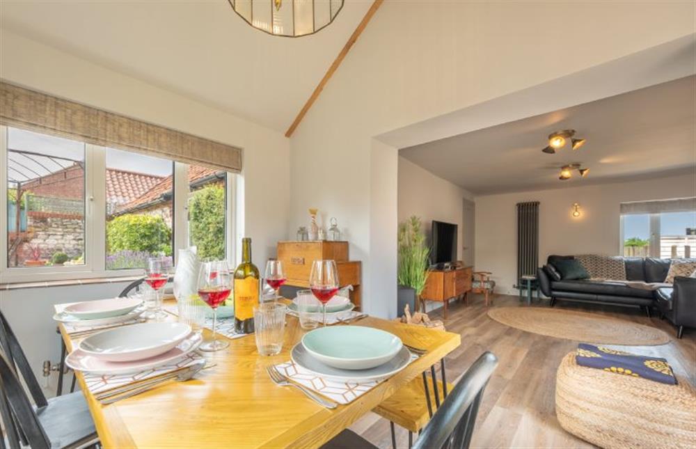 Ground floor: Light and airy dining area at Castle Bungalow, Thornham near Hunstanton