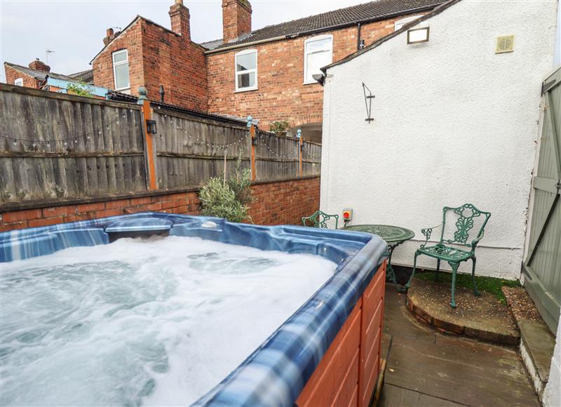 The swimming pool at Castle Cottage, Lincoln