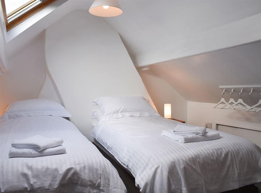 Twin bedroom at Castle Cottage in Pickering, North Yorkshire