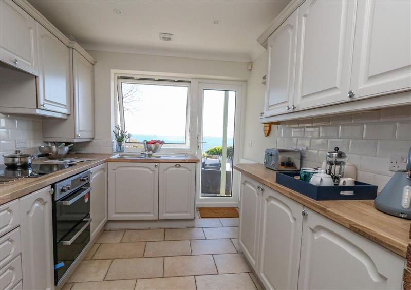 The kitchen at Castle Cove Cottage, Weymouth