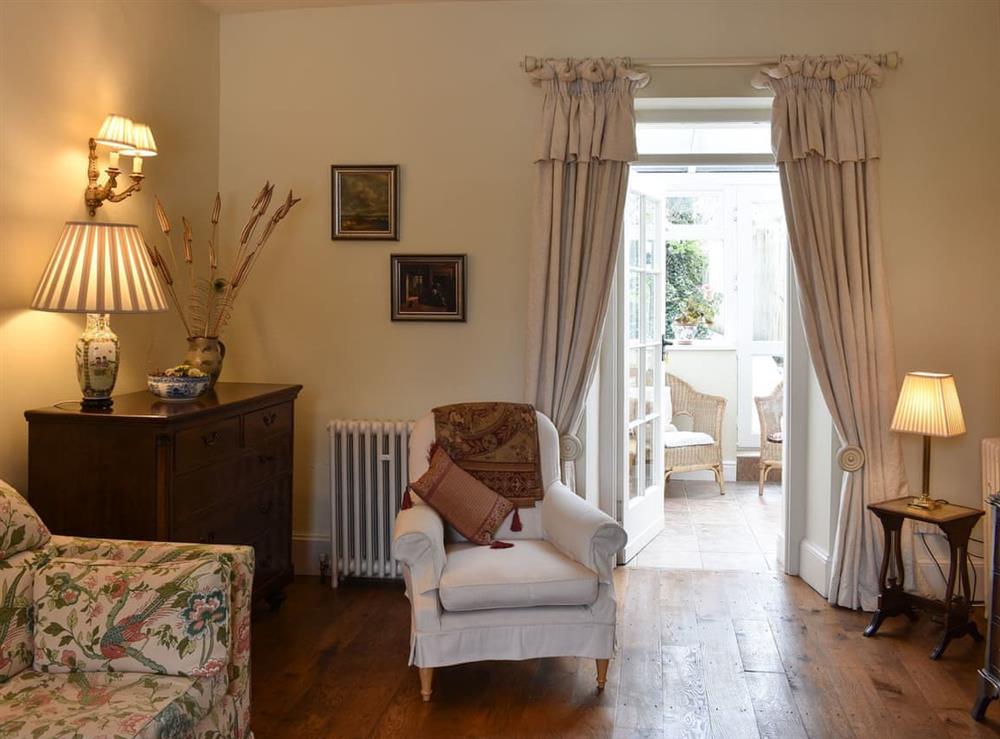 Comfortable living room with wooden floor at Castle Green in Appleby-in-Westmorland, Cumbria