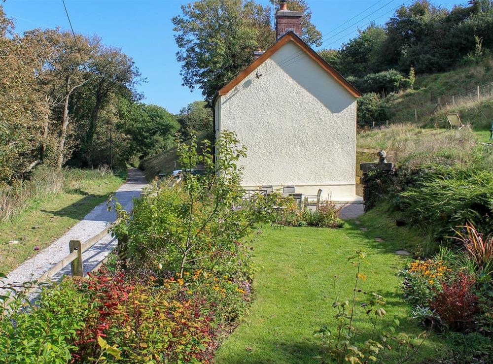 Delightful garden at Castle Hill Cottage in Llansteffan, near Carmarthen, Dyfed