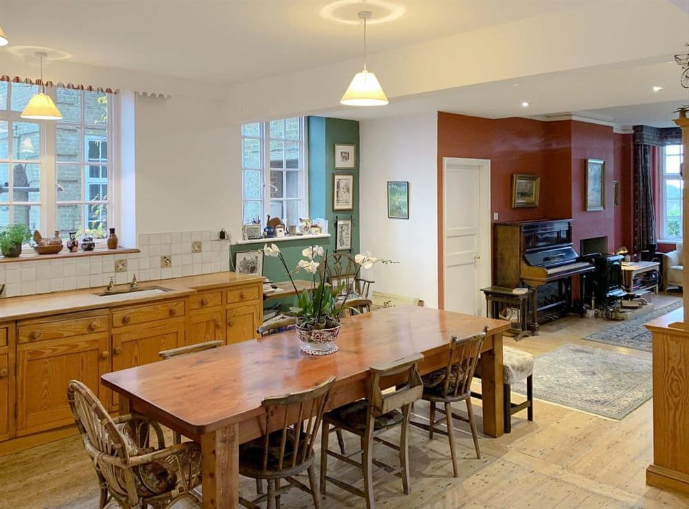 Delightful kitchen/ dining room at Castle Hill House in Sidbury, near Sidmouth, Devon