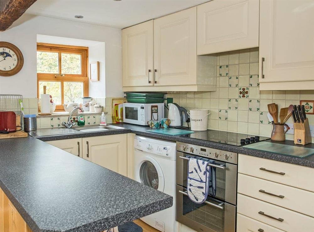 Well equipped kitchen area at Castle House Cottage in Hartley, near Kirkby Stephen, Cumbria