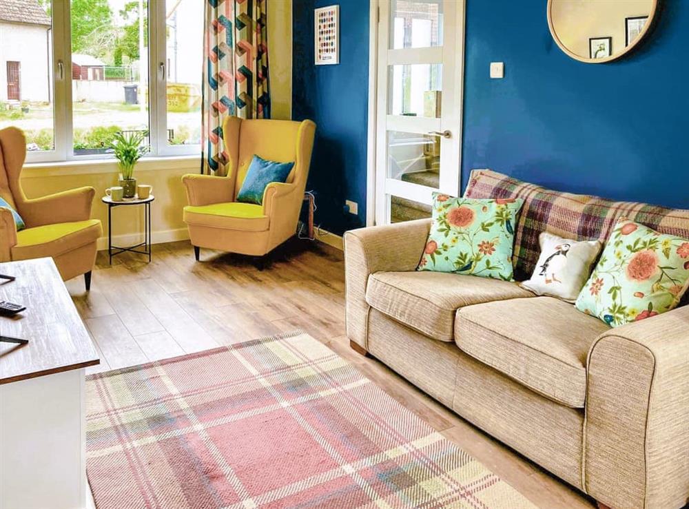 Living room at Castle Park in Ceres, near Cupar, Fife