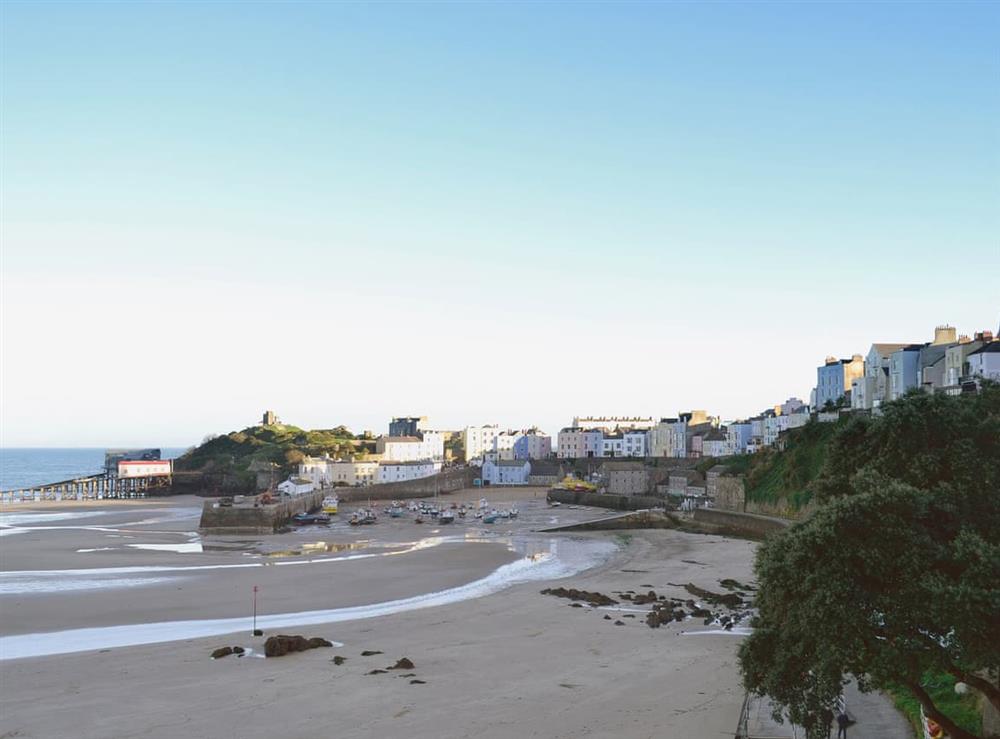 Beach at Tenby town at Castle Street Cottage in Narberth, Dyfed