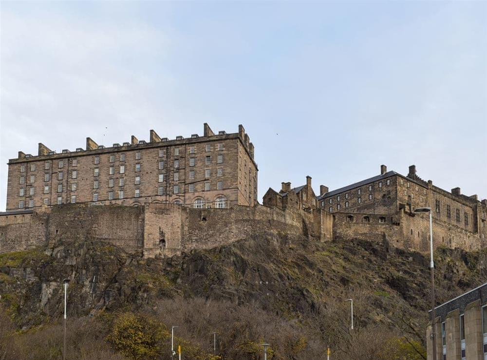 View from front door of Edinburgh Castle at Castle Terrace in City of Edinburgh, Midlothian